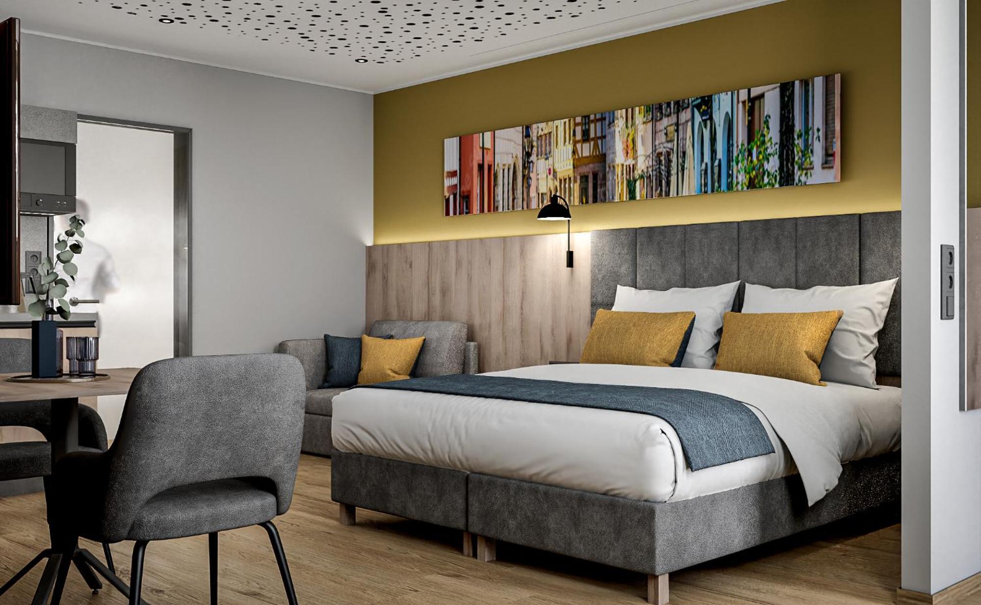 Xzllenz Traum Studio-Apartment, Frei-Parken, U-Bahn, Kueche Nürnberg Oda fotoğraf