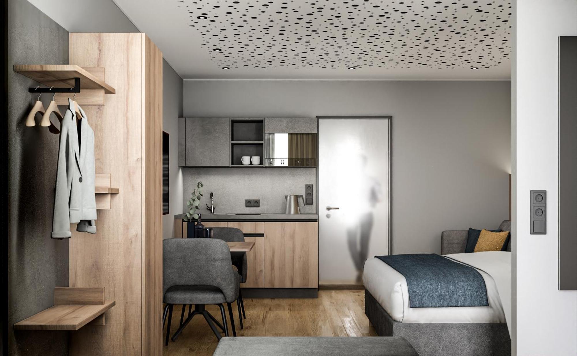 Xzllenz Traum Studio-Apartment, Frei-Parken, U-Bahn, Kueche Nürnberg Oda fotoğraf